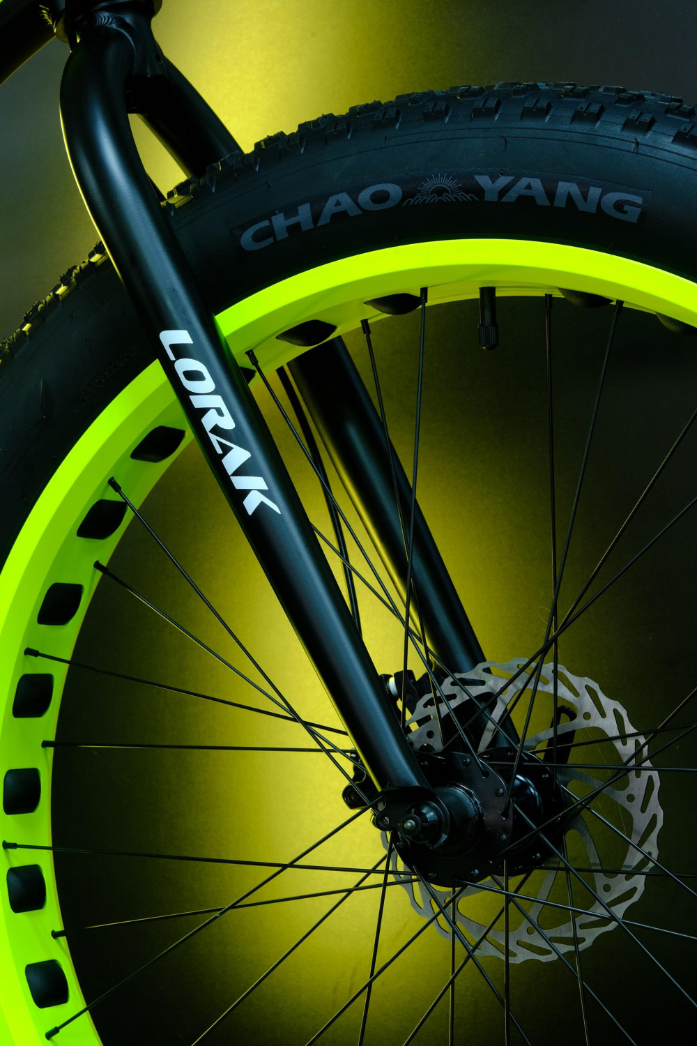 LORAK FAT SE Матовый Чёрный/Жёлтый рама 19 (на рост 171-182)