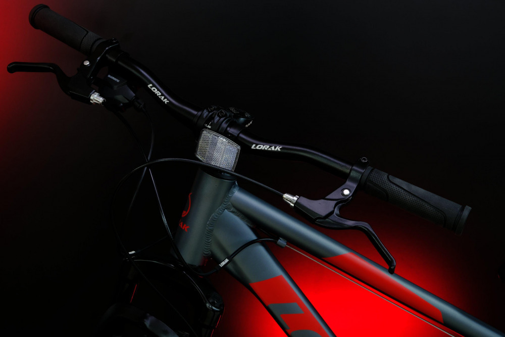 LORAK SHARK 26 BLACK Матовый Чёрный/Красный