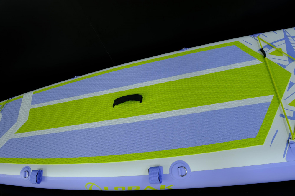 Сапборд Lorak 913 (350*84*15) сиренево-зелёный, код 77913